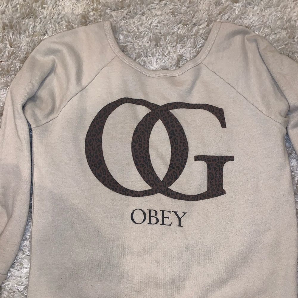 OG Obey cheetah print long sleeve